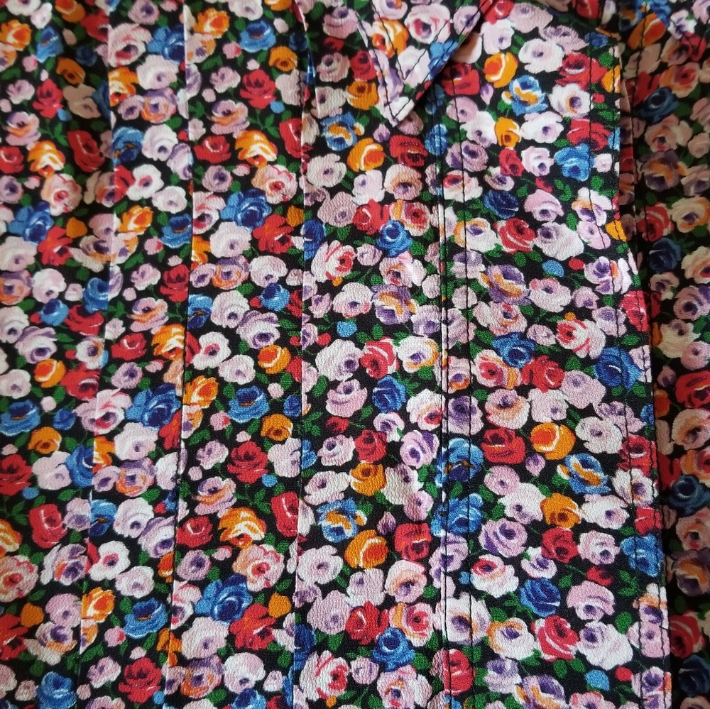 Paul & Joe Floral Button Down Shirt Size M Medium Multicolor Red Pink Bl… - Picture 7 of 9